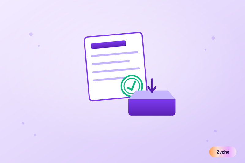 Beneficial ownership report with an approved seal being filed into a registry tray