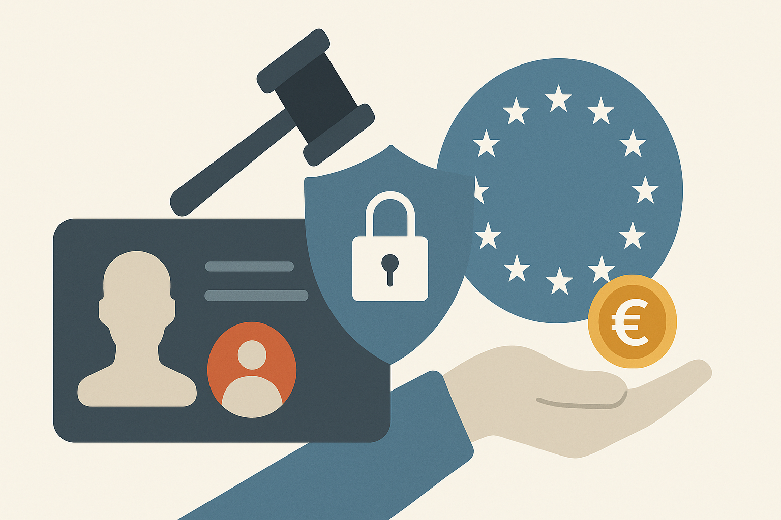 Editorial illustration for the article "The EU age verification trusted list goes live on the eIDAS Dashboard".