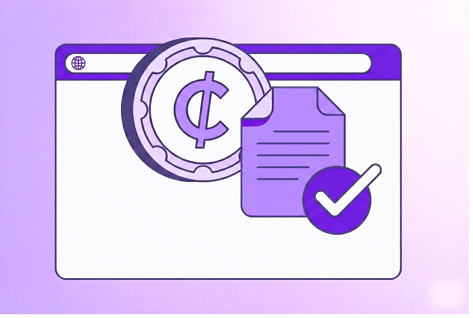 An illustration of a crypto transaction monitor.