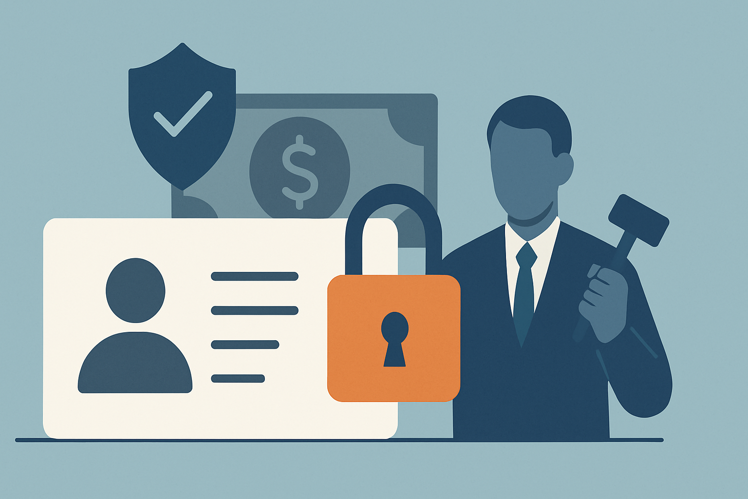 Editorial illustration for the article "FCA finds beneficial ownership verification gaps across asset management firms".