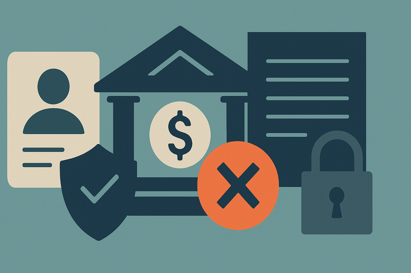 Editorial illustration for the article "What banks may tell customers about a closed account".