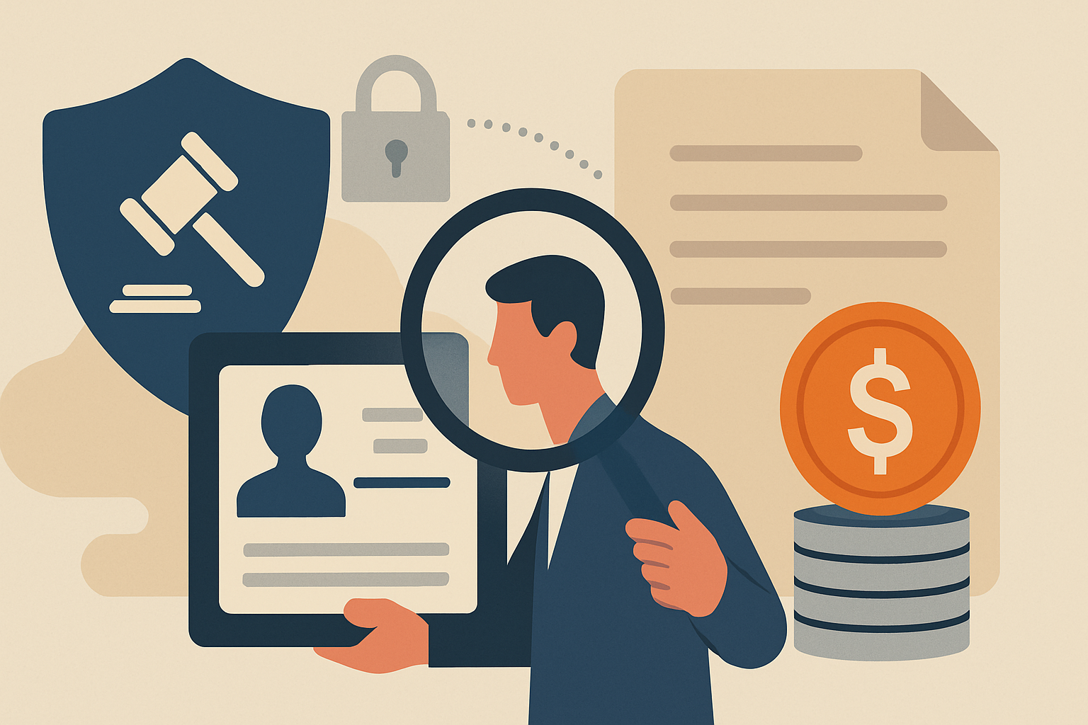 Editorial illustration for the article "Treasury's GENIUS Act rule would make exchanges vet foreign stablecoin issuers".