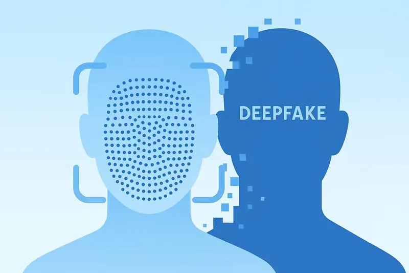The illustration of a deepfake passing a KYC.