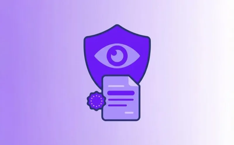 GDPR transparency enforcement 2026 EDPB sweep — eye in shield icon representing privacy notice obligations