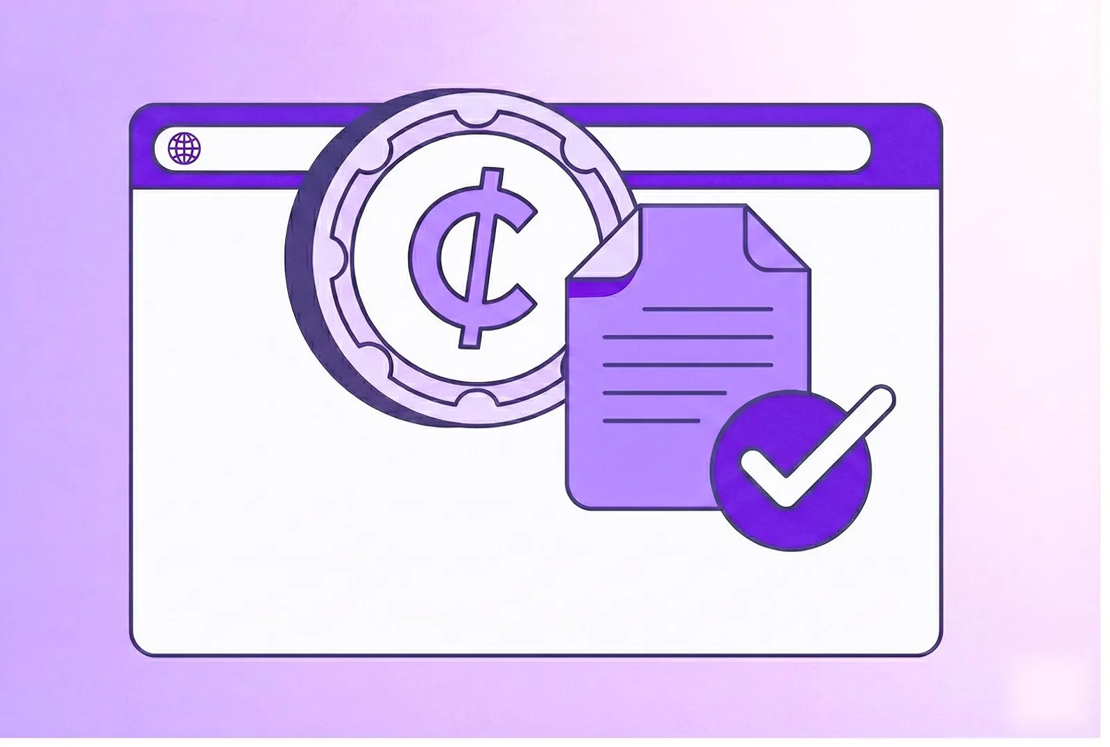 An illustration of a crypto transaction monitor.