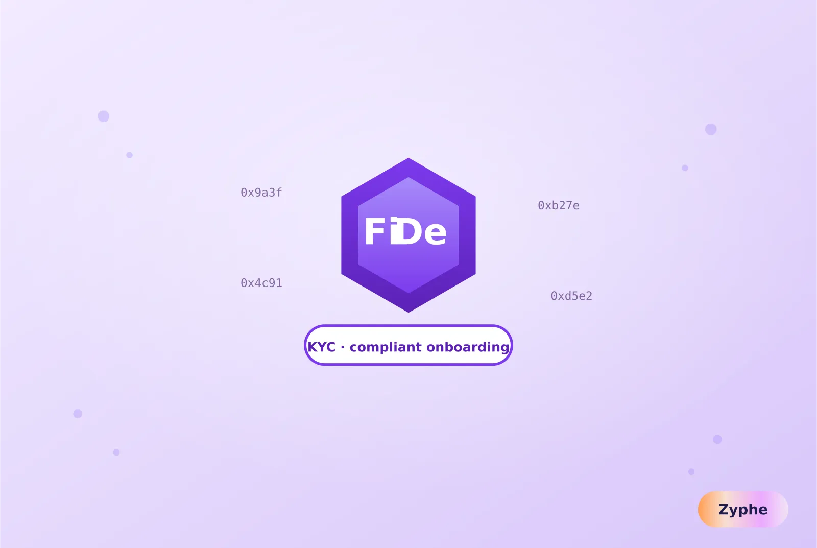 DeFi hex token with compliant KYC onboarding label and on-chain addresses