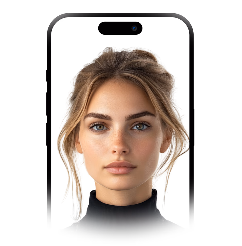 Facial recognition on a smartphone powered by Zyphe.